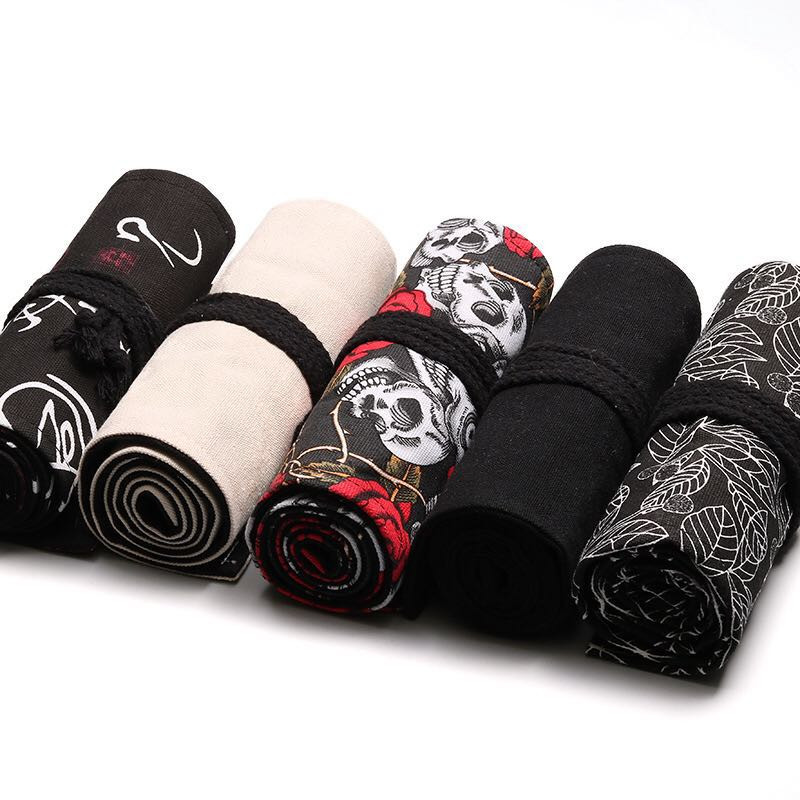 Kreatív rajzfilm 36 lyukú tollfüggöny gyerekeknek művészet ceruza menedékes táska festő ecset tolltartó aranyos iskolai írószer