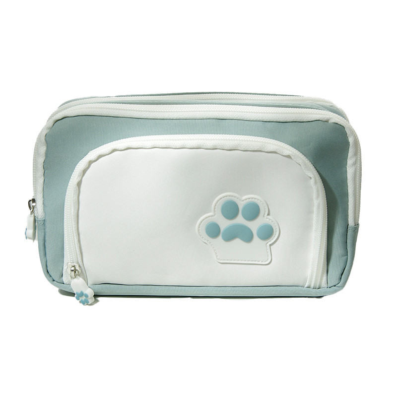 1 részes egyszerű tolltartó gyerekeknek koreai divat Aranyos mancs ceruzatáska nagy kapacitású írószer tárolótáska diákkellékekhez