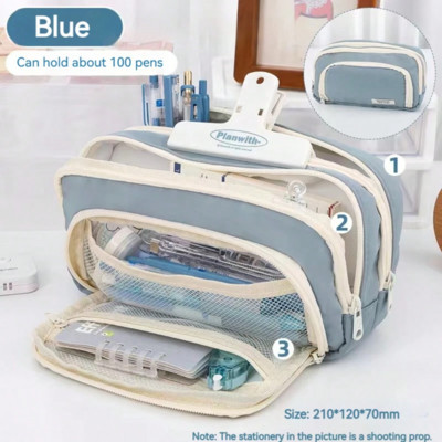 Kawaii zīmuļu futrāļi maciņa Liela ietilpība jauka pildspalvu soma Atpakaļ uz skolu Piederumi meitenēm Studentiem Bērniem Korejas rakstāmpiederumi