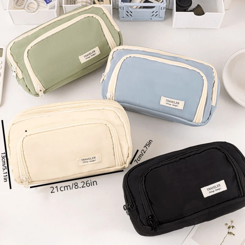 Kawaii zīmuļu futrāļi maciņa Liela ietilpība jauka pildspalvu soma Atpakaļ uz skolu Piederumi meitenēm Studentiem Bērniem Korejas rakstāmpiederumi