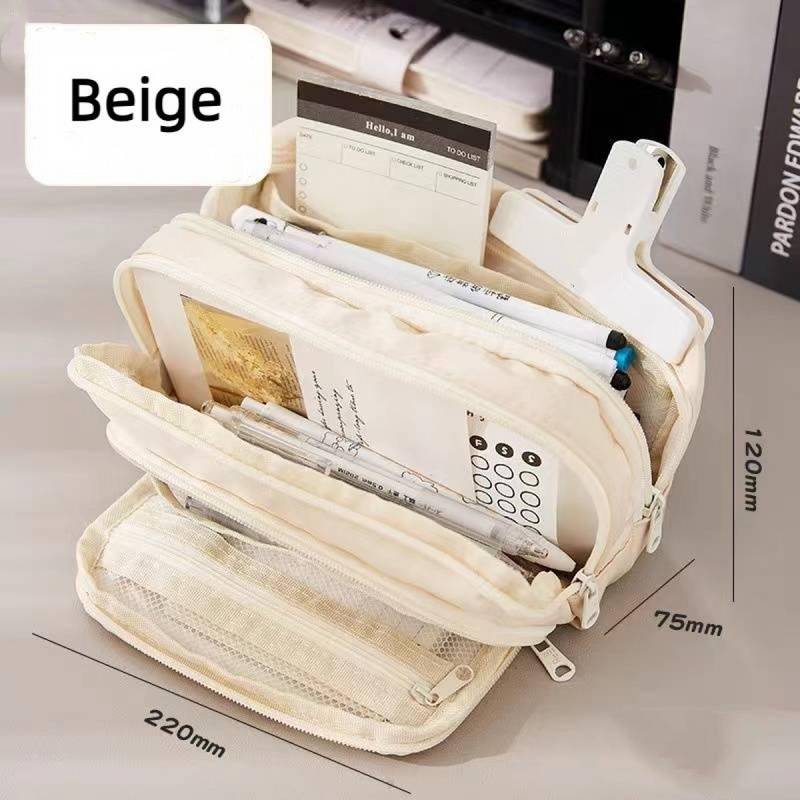 Tolltartó nagy kapacitású tolltartó kézi tolltáska Kozmetikai hordozható ajándék irodai iskolába Tini lány fiú Férfi Nő Felnőtt