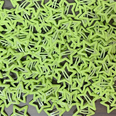 10db Színes Star BB Hajcsat Lányok Y2K Aranyos Star Barrettes Női Egyszerű Fém Snap Clip fejdísz Haj Ékszer Kiegészítők