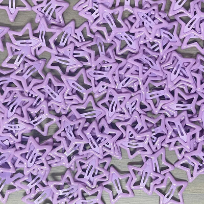 10db Színes Star BB Hajcsat Lányok Y2K Aranyos Star Barrettes Női Egyszerű Fém Snap Clip fejdísz Haj Ékszer Kiegészítők