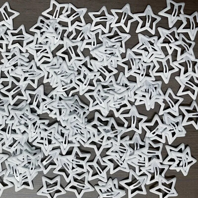 10db Színes Star BB Hajcsat Lányok Y2K Aranyos Star Barrettes Női Egyszerű Fém Snap Clip fejdísz Haj Ékszer Kiegészítők