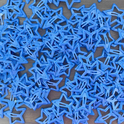 10db Színes Star BB Hajcsat Lányok Y2K Aranyos Star Barrettes Női Egyszerű Fém Snap Clip fejdísz Haj Ékszer Kiegészítők