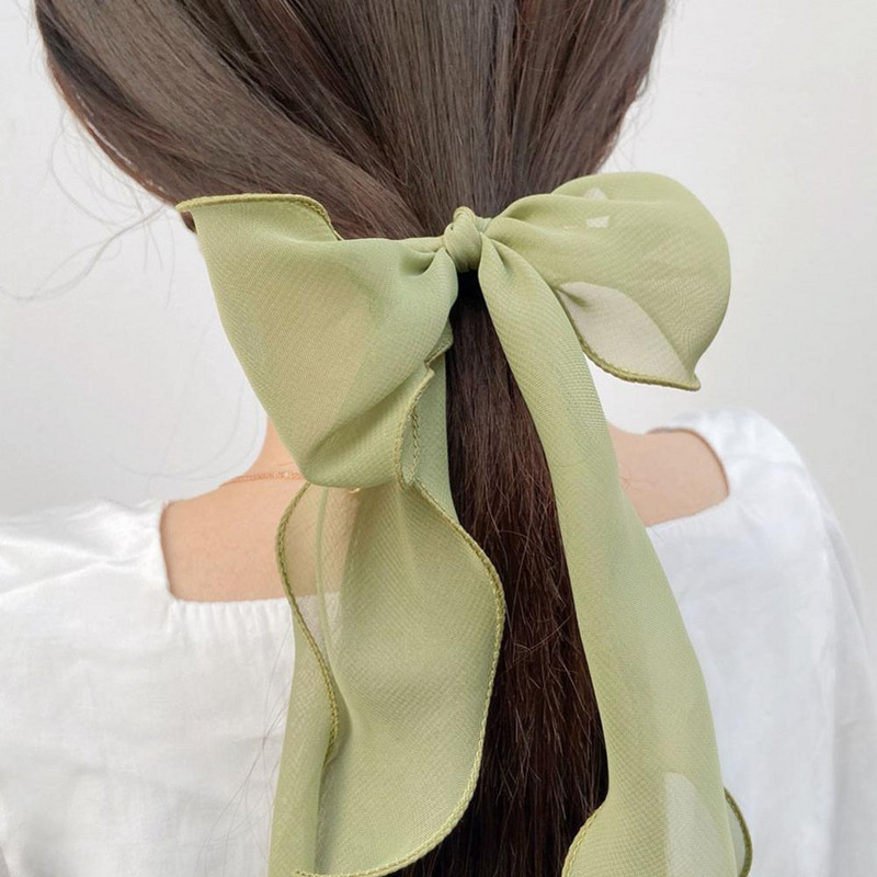 Nyári egyszínű csipkefonal szalagos hajcsiszolók női masni rugalmas hajkötél lófarok tartó lányoknak hajkötők kiegészítők