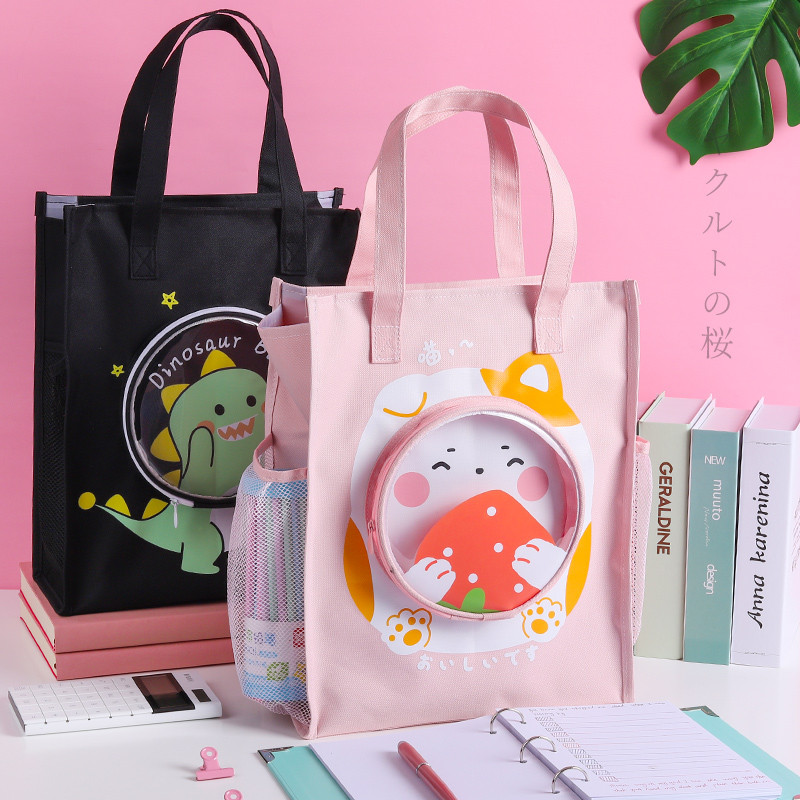 Kawaii iskolatáska lányoknak, gyerekeknek, hordozható házi feladatnak járó könyves táska általános iskolai diáktáska iskolába