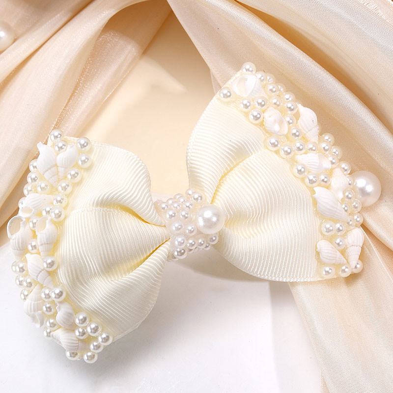 Sweet Pearl Hajmasni klipekkel Boutique Shell Hajtűk Fejfedők Lányok Hajformázó Eszközök Új fejfedők Gyerekek Hajkiegészítők