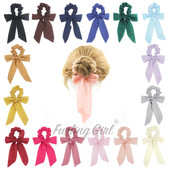 1 KOM Čvrsta šifonska mašna, elastične trake za kosu, šal, gumica za kosu, ženske rezance za kosu