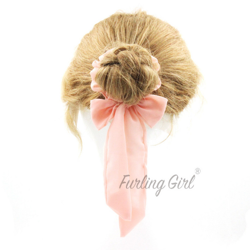 1 KOM Čvrsta šifonska mašna, elastične trake za kosu, šal, gumica za kosu, ženske rezance za kosu