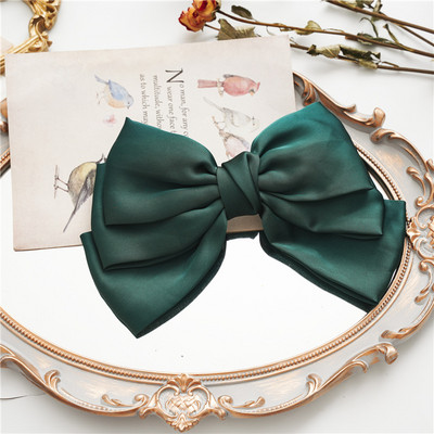 Satiinist Big Bow Hair Barrette juuksed Pin Tüdrukud Naiste Juuksepaelad Peakatted Šifoonist Juuste Aksessuaarid