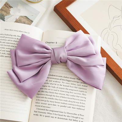 Satiinist Big Bow Hair Barrette juuksed Pin Tüdrukud Naiste Juuksepaelad Peakatted Šifoonist Juuste Aksessuaarid
