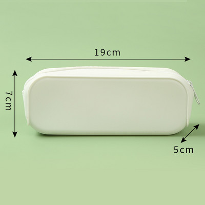 Iskolai szilikon ceruza levélpapír nagy kapacitású vízálló puha szilikon tolltartó Iskolai tokok ingyenes szállításhoz tollak Ajándék