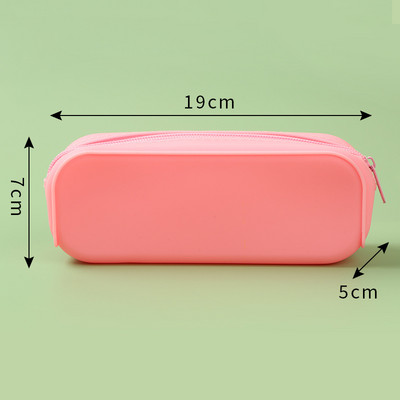 Iskolai szilikon ceruza levélpapír nagy kapacitású vízálló puha szilikon tolltartó Iskolai tokok ingyenes szállításhoz tollak Ajándék