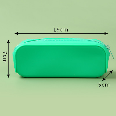 Iskolai szilikon ceruza levélpapír nagy kapacitású vízálló puha szilikon tolltartó Iskolai tokok ingyenes szállításhoz tollak Ajándék