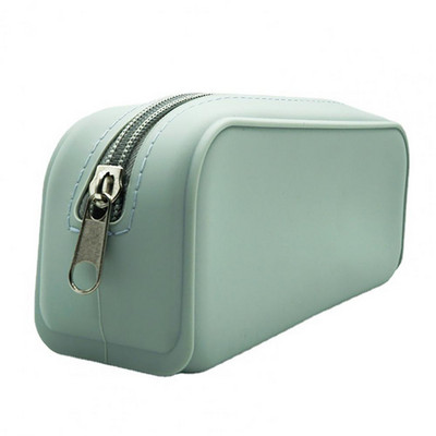 Szilikon tolltartó nagy kapacitású vízálló többcélú kefetartó tárolótáska írószer-rendező kellékek