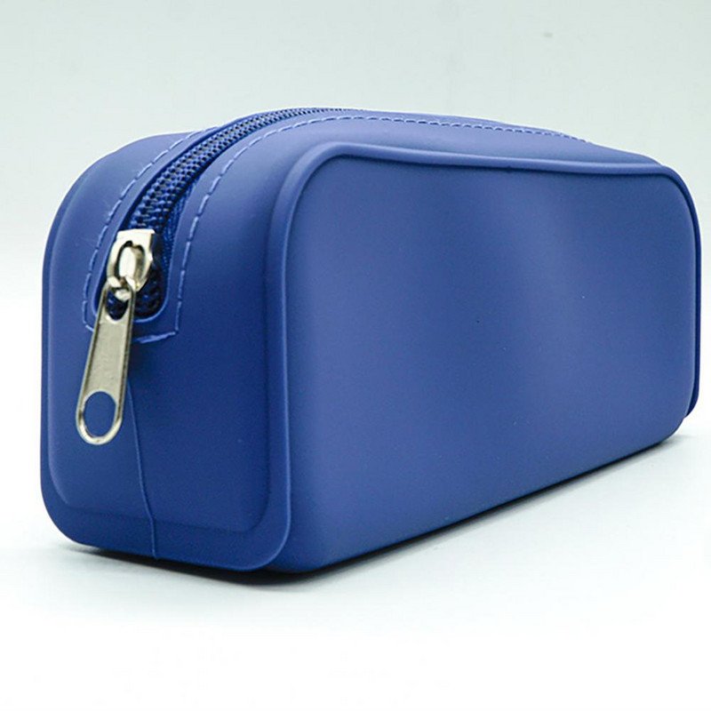 Szilikon tolltartó nagy kapacitású vízálló többcélú kefetartó tárolótáska írószer-rendező kellékek