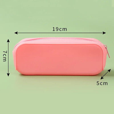 Iskolai szilikon ceruza levélpapír nagy kapacitású vízálló puha szilikon tolltartó Iskolai tokok ingyenes szállításhoz tollak Ajándék