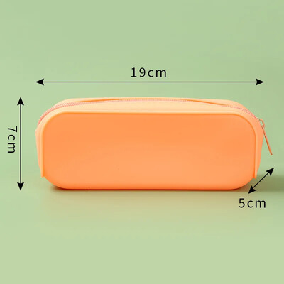 Iskolai szilikon ceruza levélpapír nagy kapacitású vízálló puha szilikon tolltartó Iskolai tokok ingyenes szállításhoz tollak Ajándék