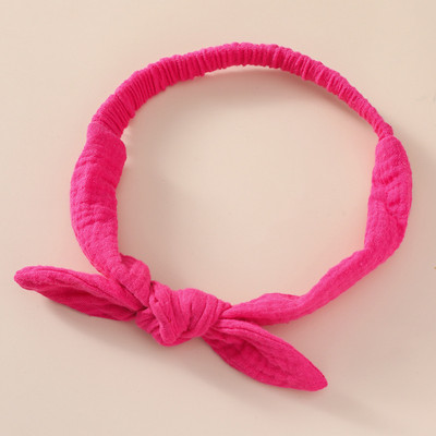 Baba rugalmas hajgumik lányok fejpánt pamut géz gyerek fejfedők csomó haj kiegészítők kisgyermek nyúl fül turbán puha Playa nyakkendők