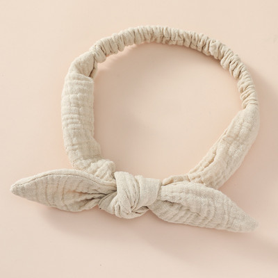 Baba rugalmas hajgumik lányok fejpánt pamut géz gyerek fejfedők csomó haj kiegészítők kisgyermek nyúl fül turbán puha Playa nyakkendők