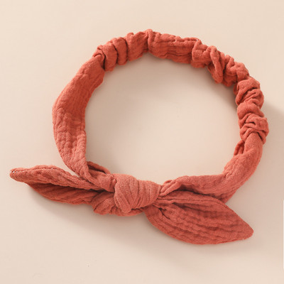 Baba rugalmas hajgumik lányok fejpánt pamut géz gyerek fejfedők csomó haj kiegészítők kisgyermek nyúl fül turbán puha Playa nyakkendők