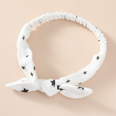 Baba rugalmas hajgumik lányok fejpánt pamut géz gyerek fejfedők csomó haj kiegészítők kisgyermek nyúl fül turbán puha Playa nyakkendők