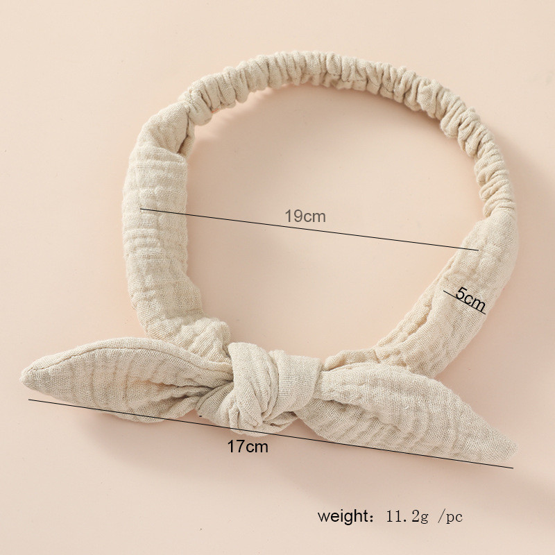 Baba rugalmas hajgumik lányok fejpánt pamut géz gyerek fejfedők csomó haj kiegészítők kisgyermek nyúl fül turbán puha Playa nyakkendők