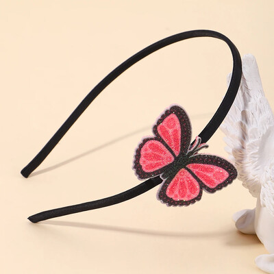 1db Gyerekek Aranyos Pillangó Rajzfilm Virág Hajpántok Fejfedők Lányok Szép Haj Karika Flitter Fejpántok Gyerek Haj Kiegészítők