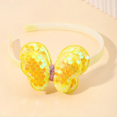 1db Gyerekek Aranyos Pillangó Rajzfilm Virág Hajpántok Fejfedők Lányok Szép Haj Karika Flitter Fejpántok Gyerek Haj Kiegészítők