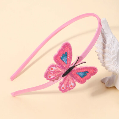 1db Gyerekek Aranyos Pillangó Rajzfilm Virág Hajpántok Fejfedők Lányok Szép Haj Karika Flitter Fejpántok Gyerek Haj Kiegészítők