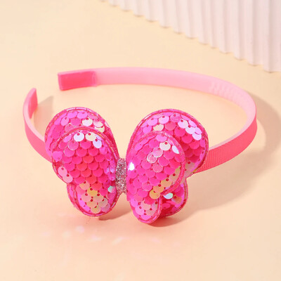 1db Gyerekek Aranyos Pillangó Rajzfilm Virág Hajpántok Fejfedők Lányok Szép Haj Karika Flitter Fejpántok Gyerek Haj Kiegészítők