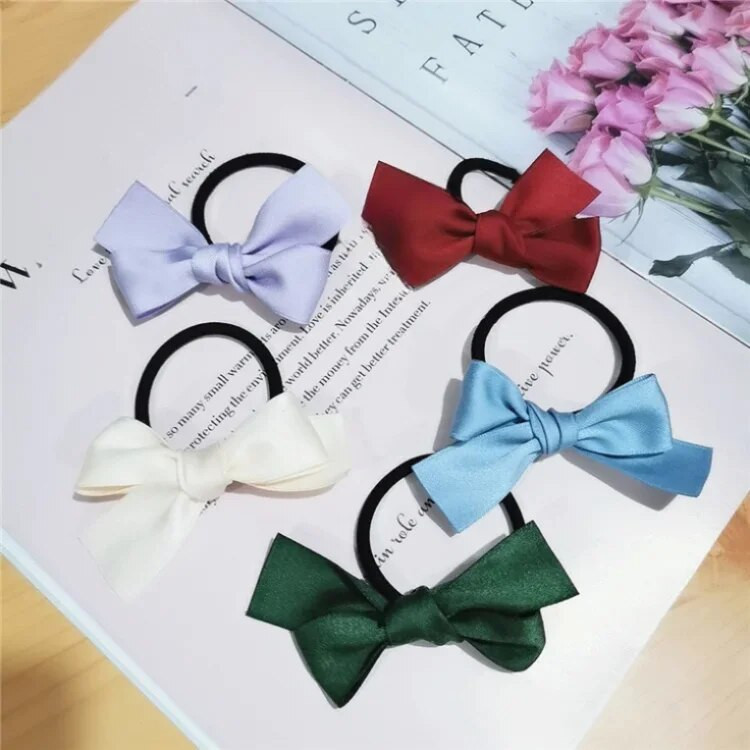 Aranyos fekete pillangócsomós hajkötők Kis piros szalagok Fejfedők Hajkiegészítők Divatos ingázási stílus Anyag