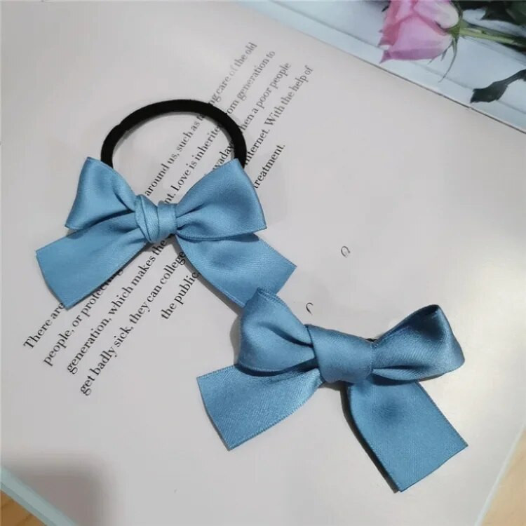 Aranyos fekete pillangócsomós hajkötők Kis piros szalagok Fejfedők Hajkiegészítők Divatos ingázási stílus Anyag