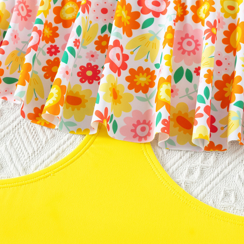 Cvjetni jednodijelni kupaći kostim, dječji, jednodijelni kupaći kostim za djevojčice, kupaći kostim za plažu za djevojčice, malu djecu, slatki dječji kupaći kostim kupalʹnik detskij