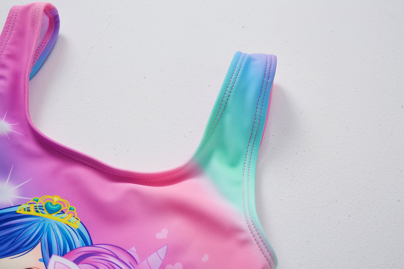 2~9Y Lányok fürdőruha egyrészes Lány fürdőruha Gyermek Rajzfilm fürdőruha Lányok Úszóruha Strandruha