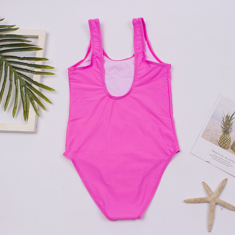 Nagykereskedelmi Solid Kids fürdőruha lányoknak fürdőruha 2024 Print Gyermek fürdőruha Aranyos 5-14 éves baba Monokini fürdőruha A304