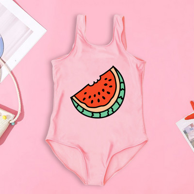 Pozdrav ljetu i uzorku lubenice Dječji kupaći kostimi za djevojčice Jednodijelni kupaći kostimi za djevojčice Kupaći kostimi za blagdane Dječja odjeća