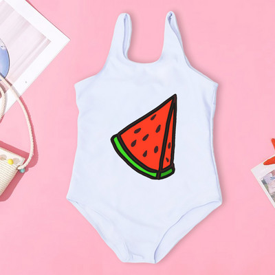 Pozdrav ljetu i uzorku lubenice Dječji kupaći kostimi za djevojčice Jednodijelni kupaći kostimi za djevojčice Kupaći kostimi za blagdane Dječja odjeća