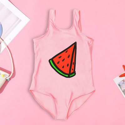 Pozdrav ljetu i uzorku lubenice Dječji kupaći kostimi za djevojčice Jednodijelni kupaći kostimi za djevojčice Kupaći kostimi za blagdane Dječja odjeća