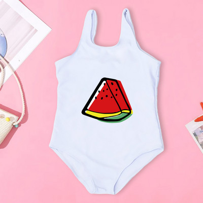 Pozdrav ljetu i uzorku lubenice Dječji kupaći kostimi za djevojčice Jednodijelni kupaći kostimi za djevojčice Kupaći kostimi za blagdane Dječja odjeća