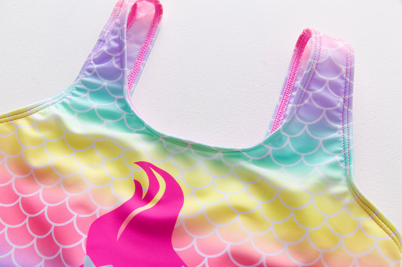 2~9Y kisgyermek baba lány fürdőruha egyrészes lány fürdőruha Rainbow stílusú Gyermek fürdőruha gyerekek strandruházat fürdőruha-9052