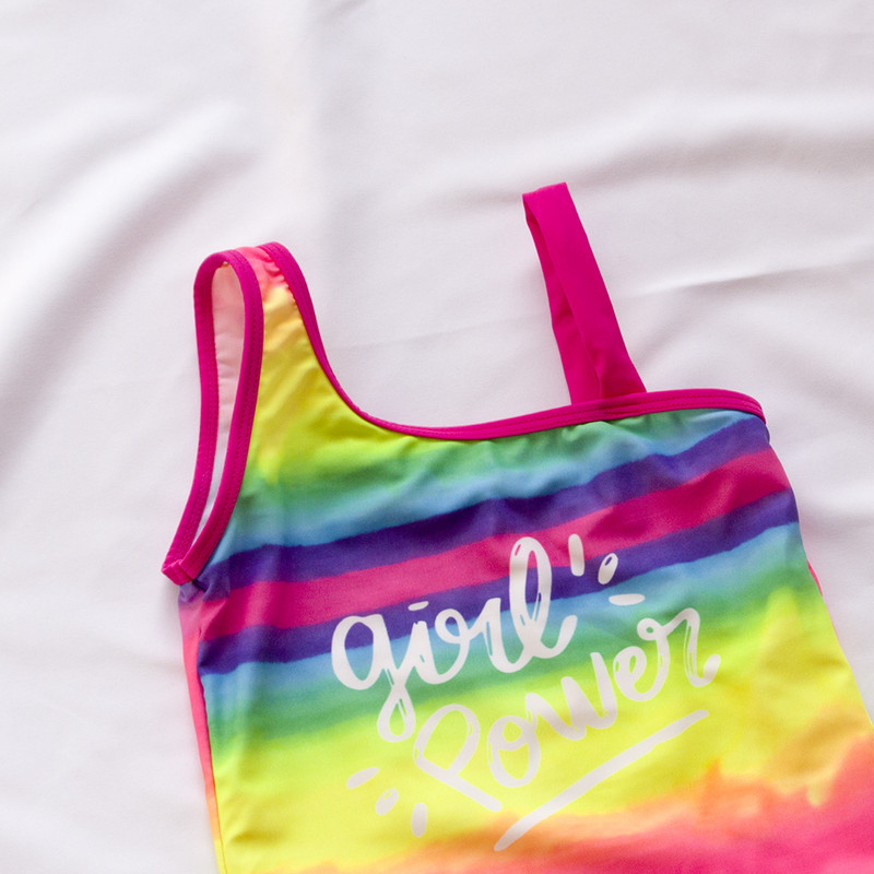 3-8 éves szivárványmintás gyerekeknek lányoknak egyrészes fürdőruha gyerekeknek nyári baba fürdőruha sellő fürdőruha gyermek fürdőruha