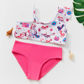 Costum de baie pentru fete 3~10 ani Bikini Costum de baie pentru fete Costum de baie din două piese Costum de baie pentru copii Set bikini pentru copii Biquini Infantil