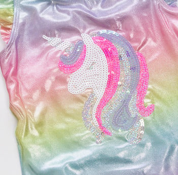 Rainbow Unicorn Sequins Summer Kids One Piece Swimwear Μαγιό 2024 Παιδικά Monokini Girls μαγιό 282