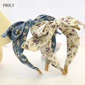 PROLY új divatos fejpánt nőknek Friss tavaszi fejfedők Big Bowknot Bohemia hajpánt felnőtteknek alkalmi utazási hajkiegészítők