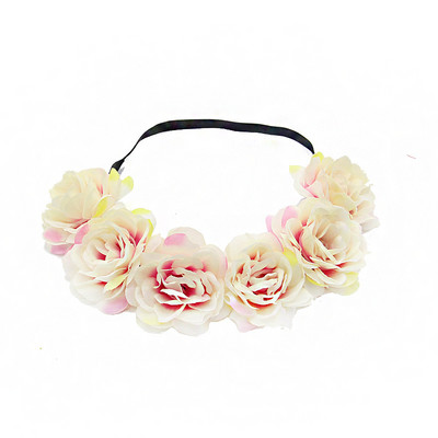 piros kék menyasszony virág korona esküvői menyasszonyi lány rózsa virág fejpánt hajpánt női műkoszorúk koszorú