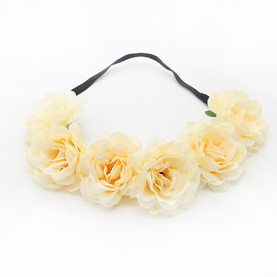 piros kék menyasszony virág korona esküvői menyasszonyi lány rózsa virág fejpánt hajpánt női műkoszorúk koszorú