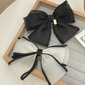 Tiszta kézzel készített hálós masni hajkiegészítők felső klip Koreai divat selyem haj masnik hajcsat lány fejfedők hajkiegészítők ajándékok