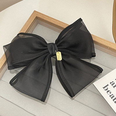 Tiszta kézzel készített hálós masni hajkiegészítők felső klip Koreai divat selyem haj masnik hajcsat lány fejfedők hajkiegészítők ajándékok